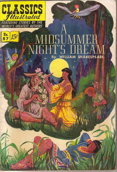 Classics Illustrated Midsummer Night's Dream cover