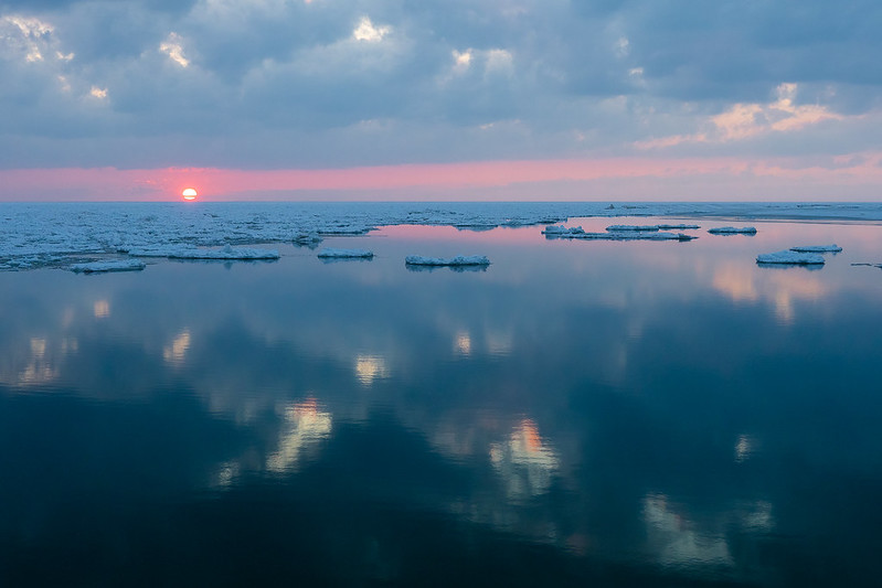 Photo contest winner - sunset reflecting on lake