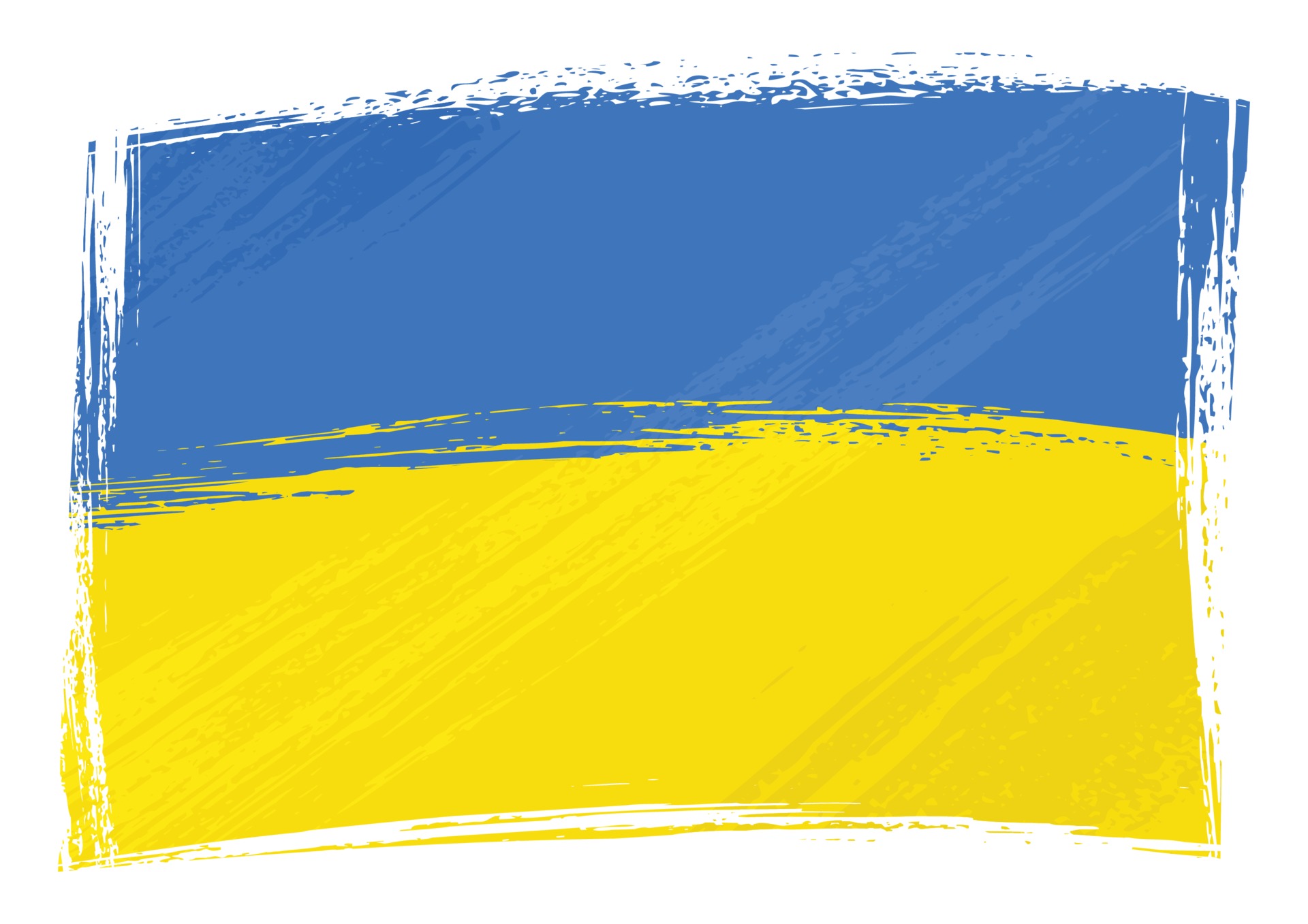 Illustration of the Ukrainian flag