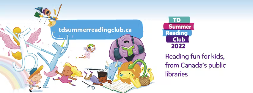 Illustrations promoting TD Summer Reading program