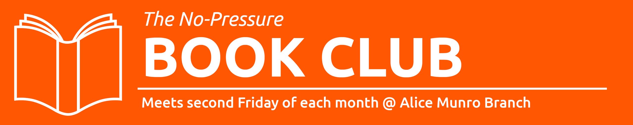 Illustration of a book promoting monthly book club in Wingham