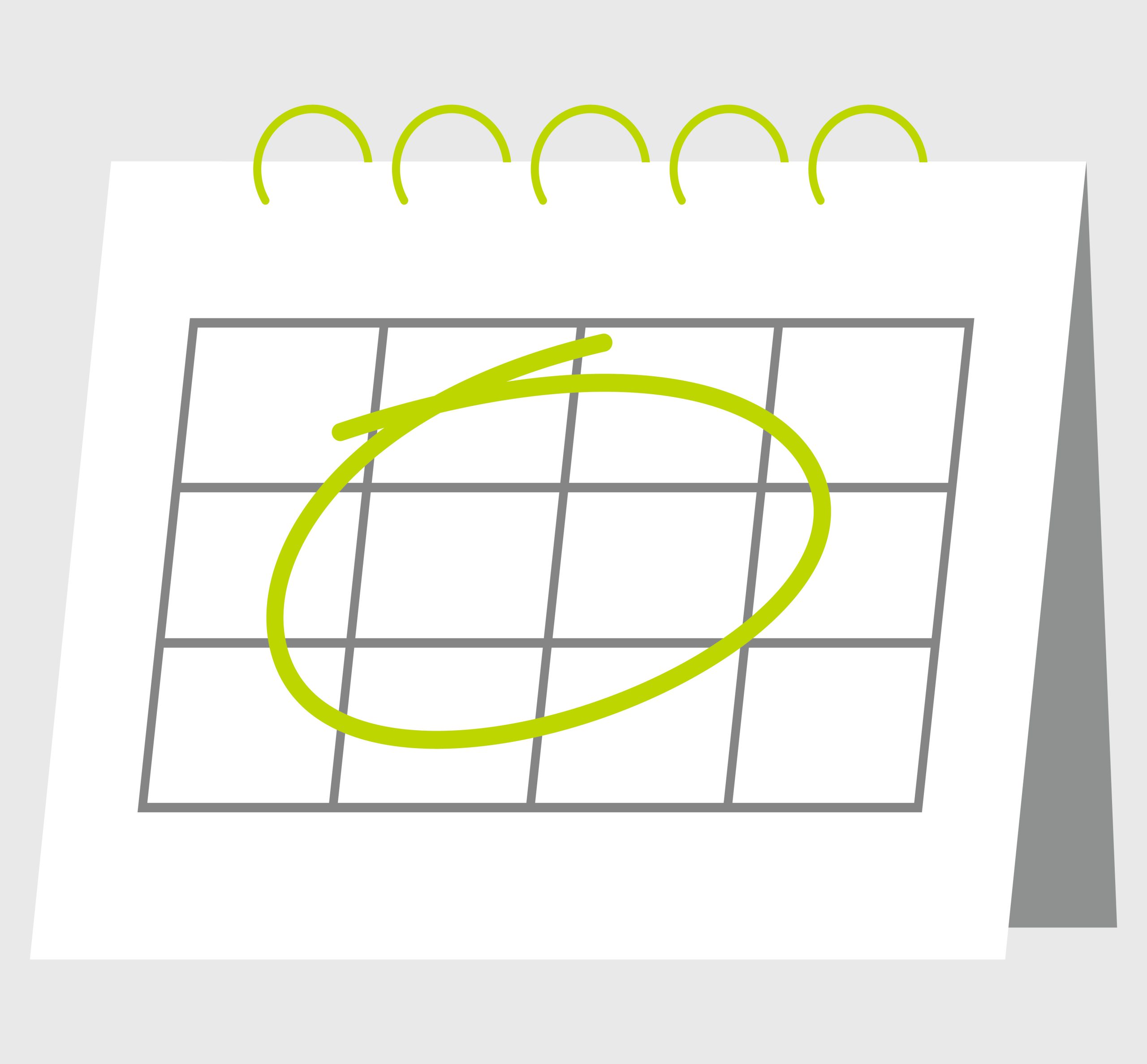 HCL - what's on - hensall illustration of a calendar