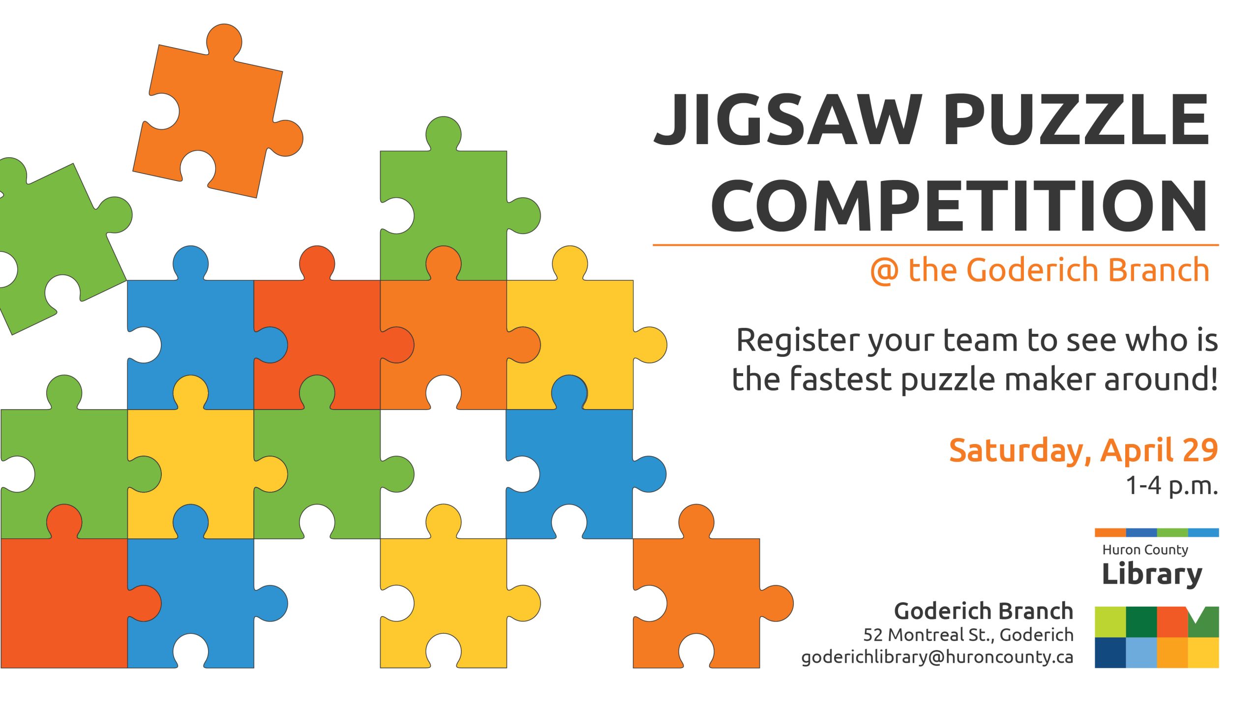Jigsaw Puzzle Competition Huron County Library