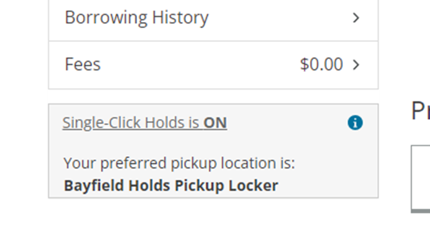 Image of setting up locker pickup on our online catalogue