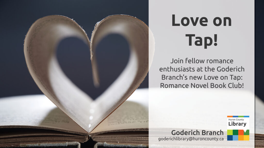 Book with heart-shaped pages with text promoting Love on Tap