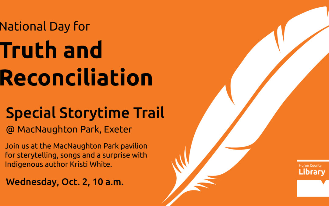 Special Storytime Trail with Indigenous Author Kristi White – MacNaughton Park Pavilion, Exeter