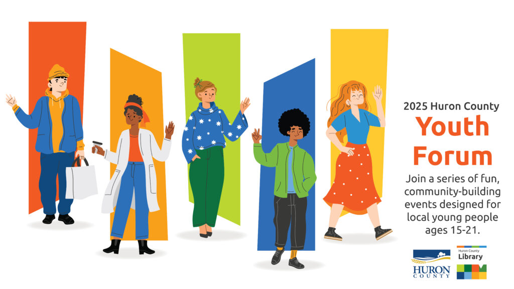 Illustration of youth with text promoting Youth Forum